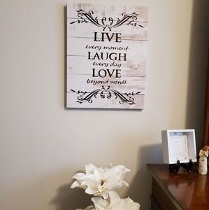 Live, Laugh, Love Inspirational Decor